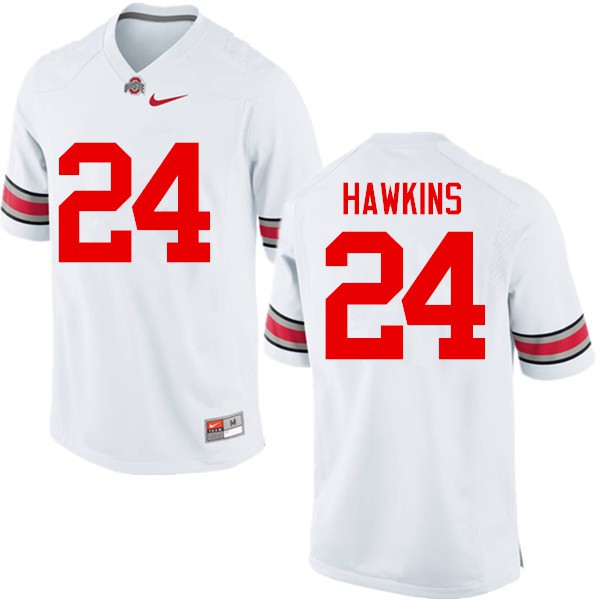 Ohio State Buckeyes #24 Kierre Hawkins Men Football Jersey White
